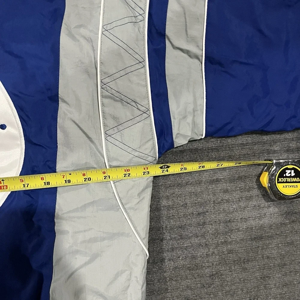 NFL Indianapolis Colts  Starter Blue/Gray Body Check Pull Over Jacket NWT large